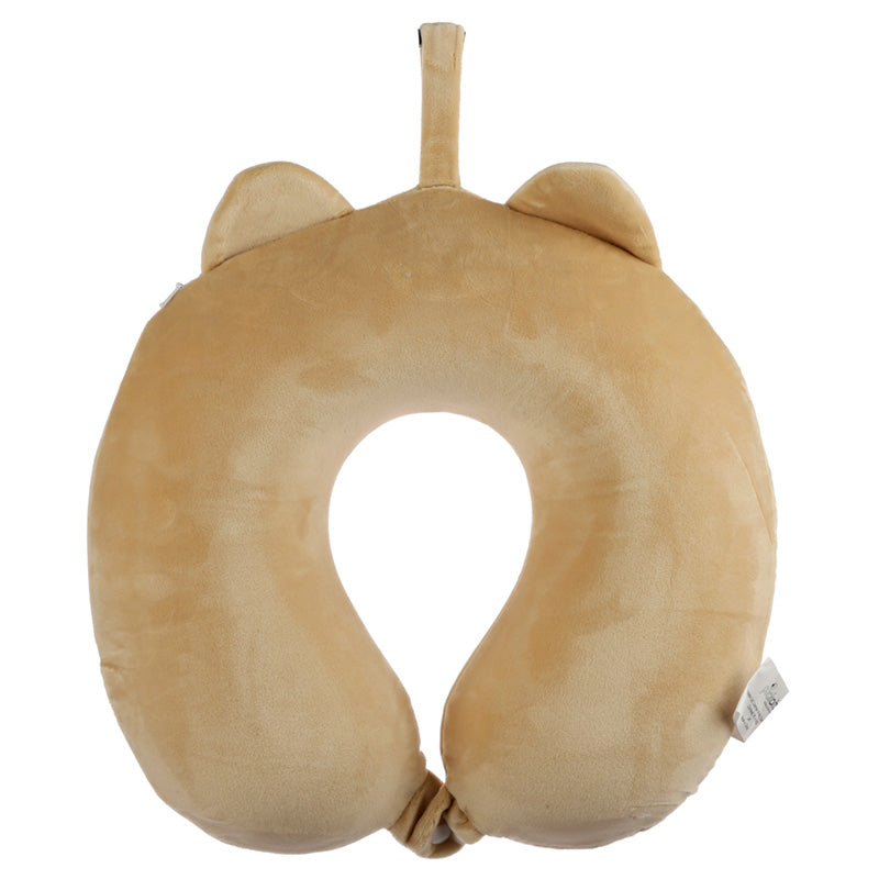 Shuggs The Shiba Inu Memory Foam Neck Support Travel Pillow Side View Facing Right