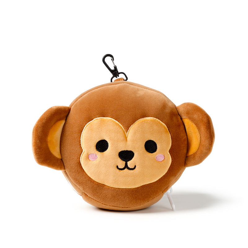 Jeremy The Monkey Travel Pillow Set Front View Closed