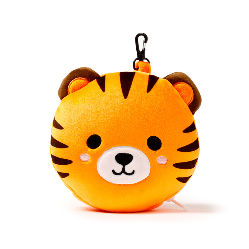 Alfie The Tiger Travel Pillow Set Front View Closed