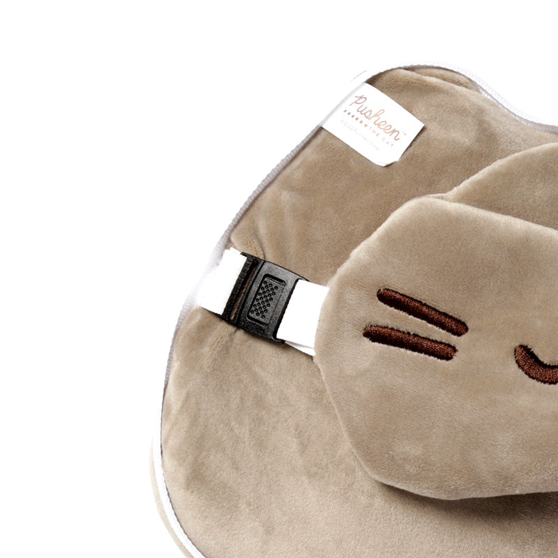 Pusheen The Cat Travel Pillow Set Showing Quick Release Clip