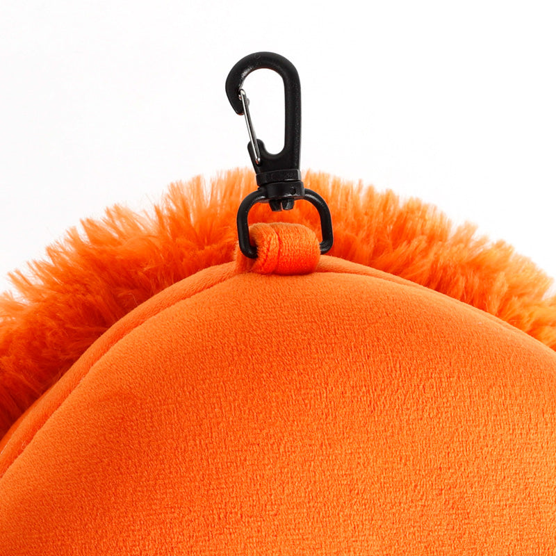 Honey The Orangutan Travel Pillow Set Bag Clip Close Up