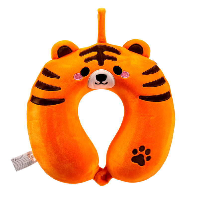 Alfie The Tiger Memory Foam Neck Support Travel Pillow Front View