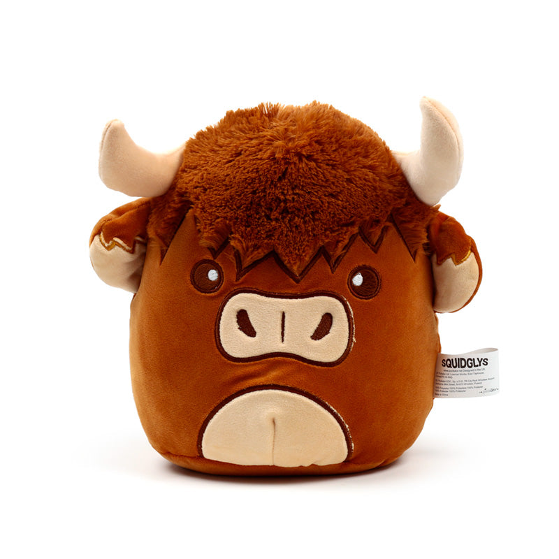 Highland Coo Cow Plush Toy Front View