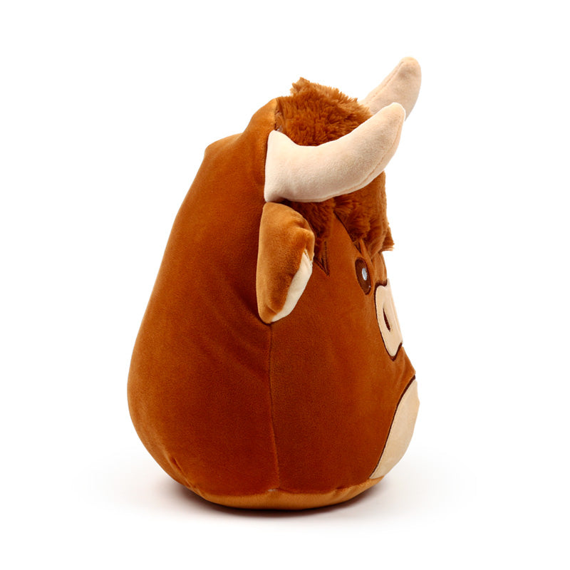 Highland Coo Cow Plush Toy Side View Facing Right