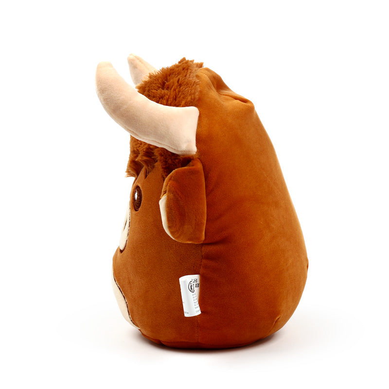 Highland Coo Cow Plush Toy Side View Facing Left