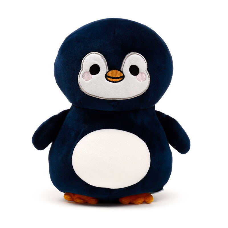 Nico The Penguin 2-In-1 Travel Pillow & Plush Toy Set Front View Facing Forward