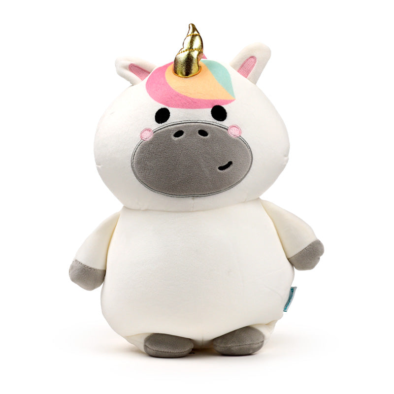 Astra The Unicorn 2-In-1 Travel Pillow & Plush Toy Set Front View Facing Forward