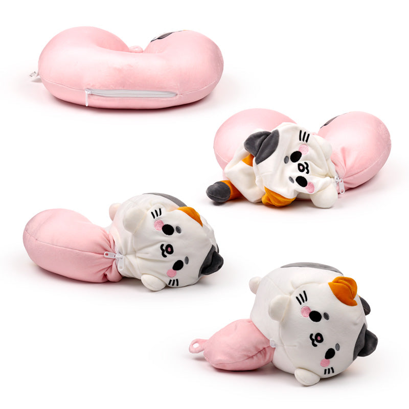 Lola The Cat 2-In-1 Travel Pillow & Toy Set Mid Way Through The Transition