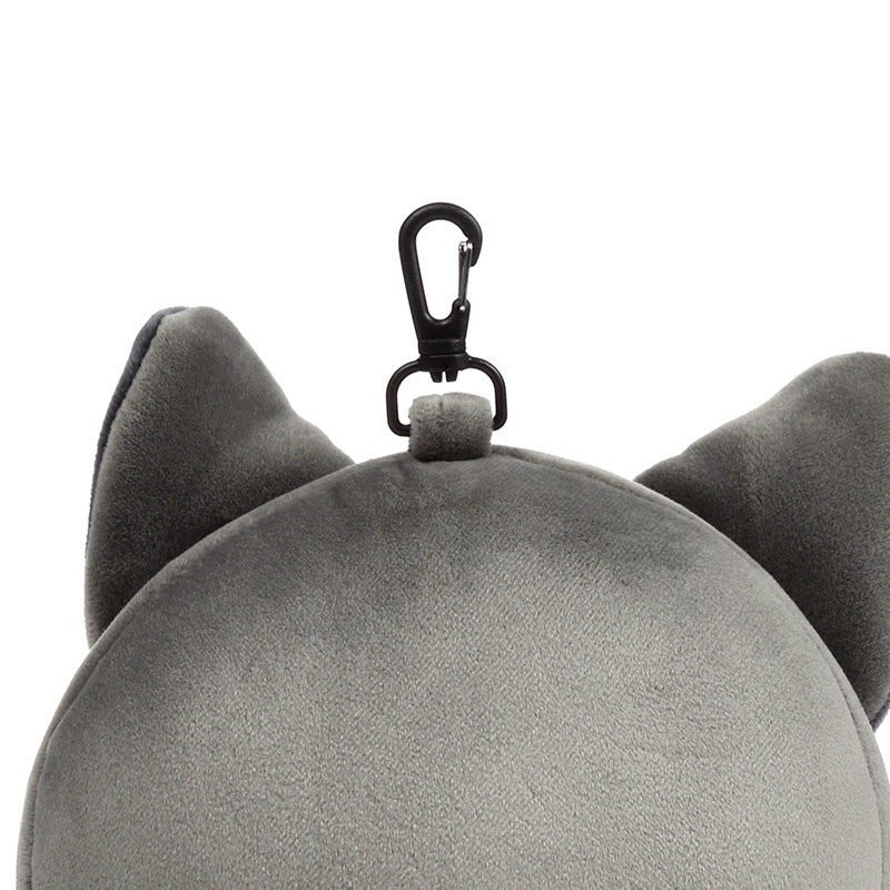 Dexter The Bat Travel Pillow Set Bag Clip Close Up