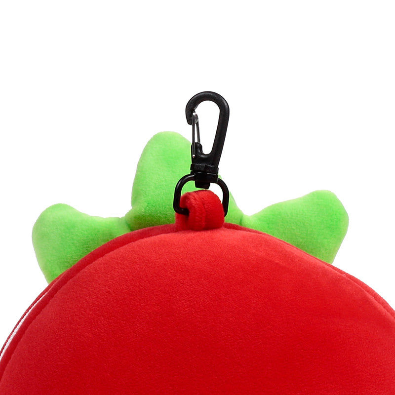 Elidi The Strawberry Travel Pillow Set Bag Clip Close Up