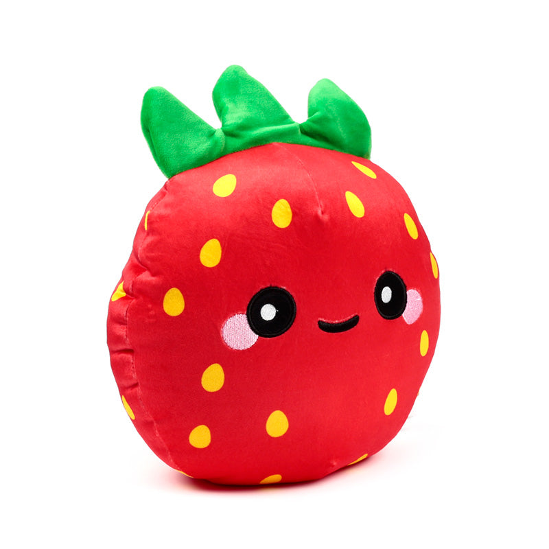 Elidi The Strawberry Plush Toy Side View Facing Right