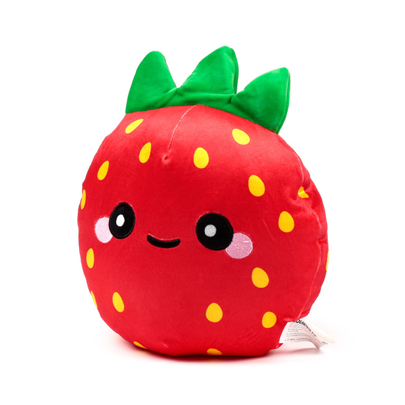 Elidi The Strawberry Plush Toy Side View Facing Left