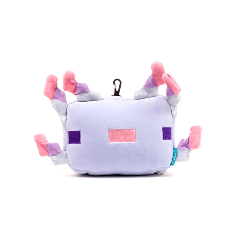 Minecraft Axolotl Travel Pillow Set Front View Closed