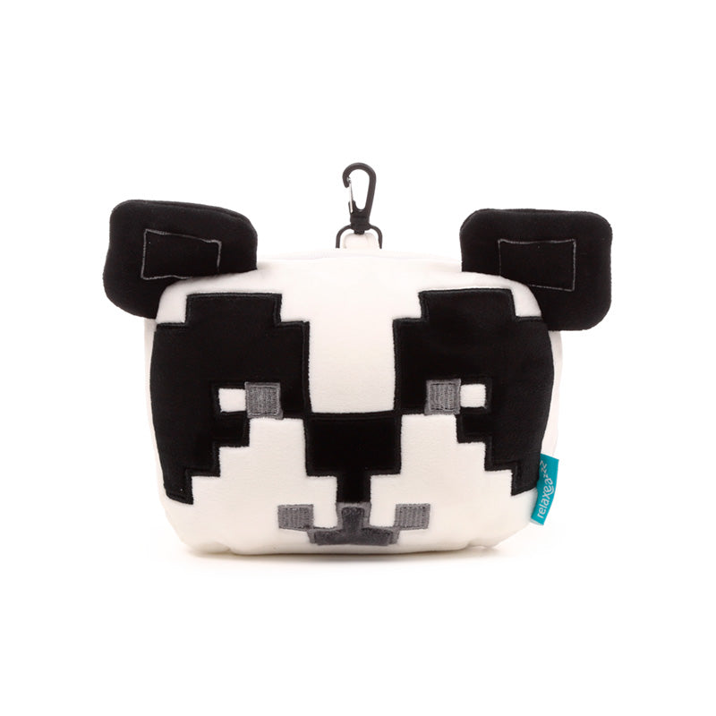 Minecraft Panda Travel Pillow Set Front View Closed