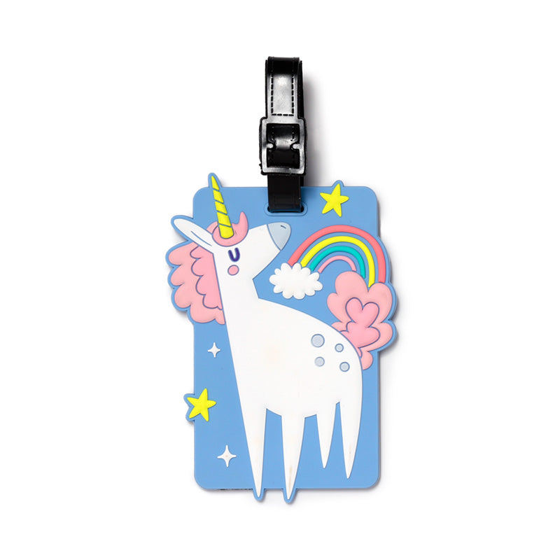 Unicorn Magic Luggage Tag Front View