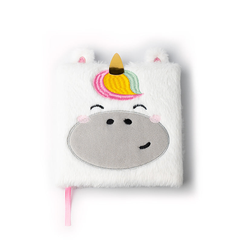 Astra The Unicorn Plush Notebook Front View