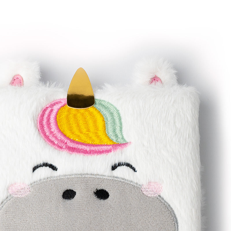 Astra The Unicorn Plush Notebook Close Up Of Design