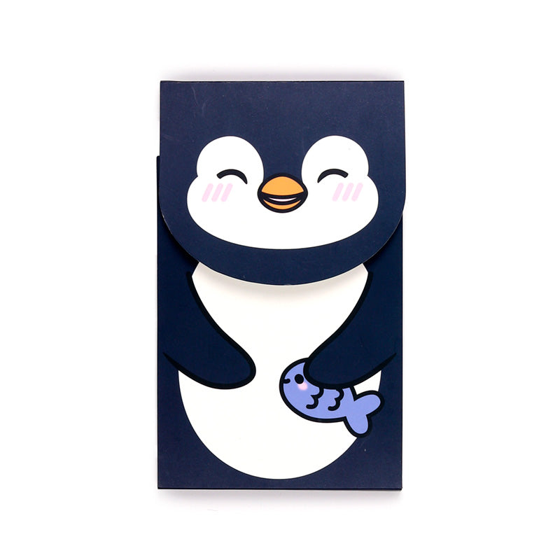 Nico The Penguin Flip Open Memo Pad Front View