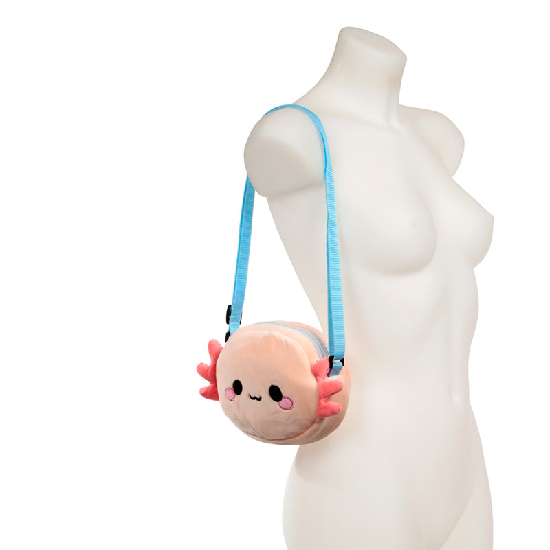 Maddie The Axolotl Crossbody Bag On Mannequin