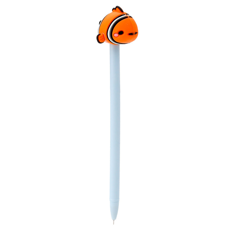 Finley The Clown Fish Fine Tip Pen Front View No Lid