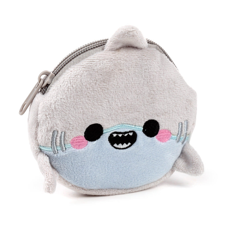 Archie The Shark Mini Plush Change Purse Front View