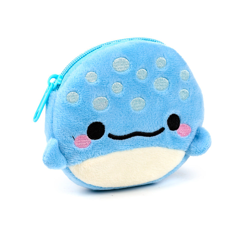 Aoi The Whale Shark Mini Plush Change Purse Front View