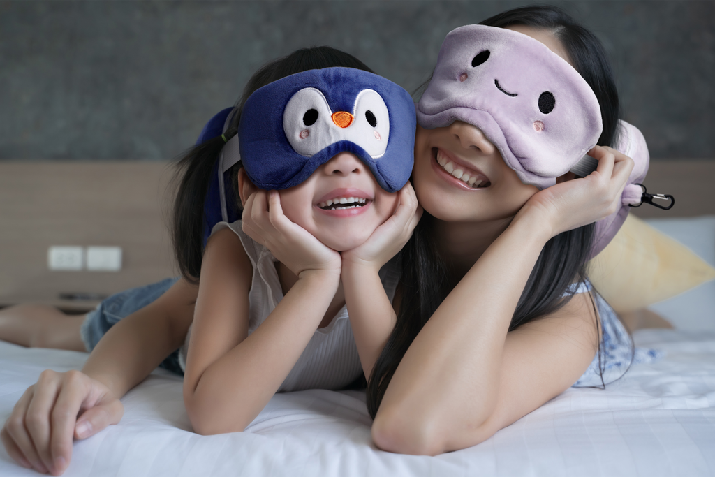 Relaxeazzz Travel Pillows Eye Masks for Kids Adults