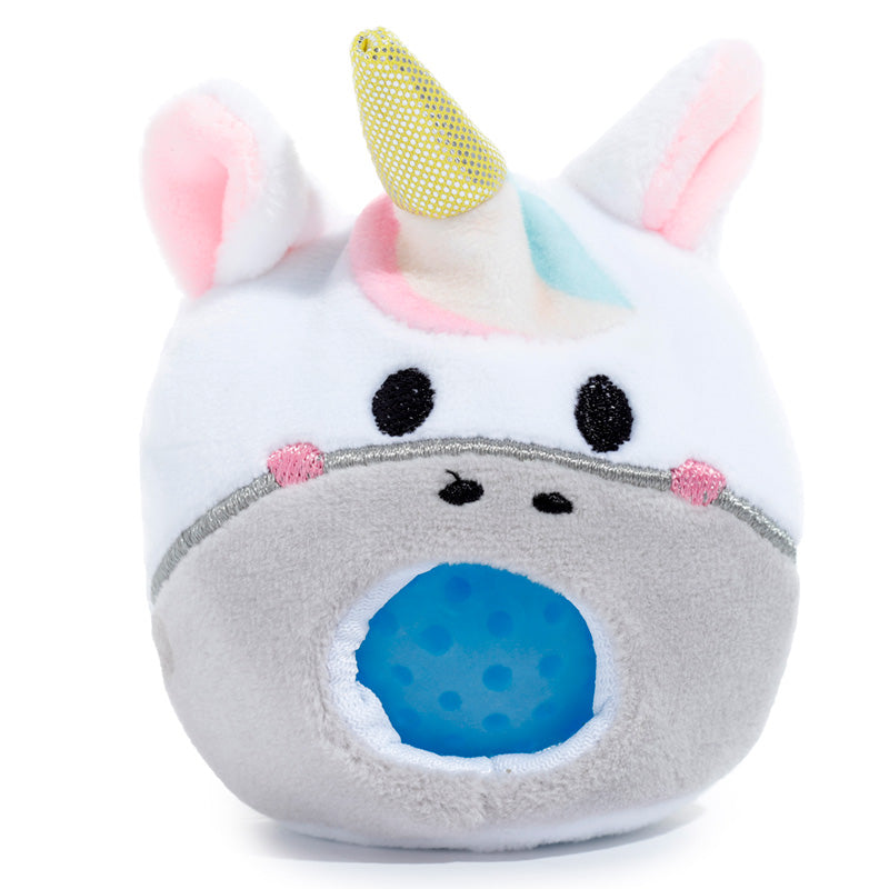Astra The Unicorn (Blue) Queasy Squeezies Fidget Toy Front View