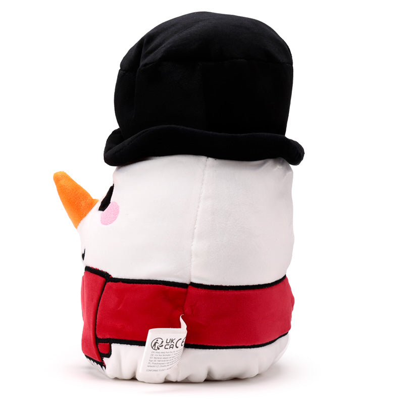 Cole The Christmas Snowman Plush Toy Side View Facing Left
